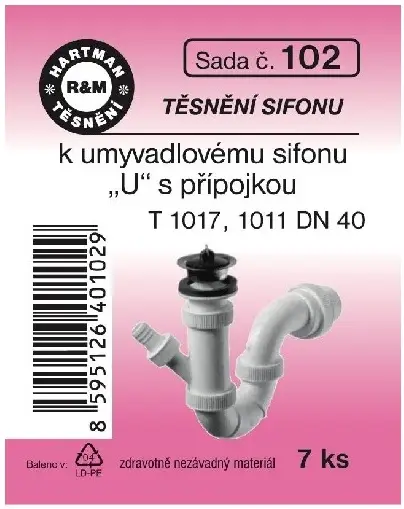 Těsnění Hartman k sifonu